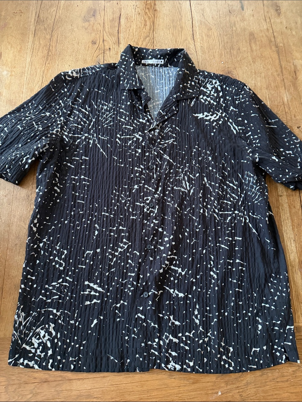 ZARA Geometric Button Down Shirt size XL